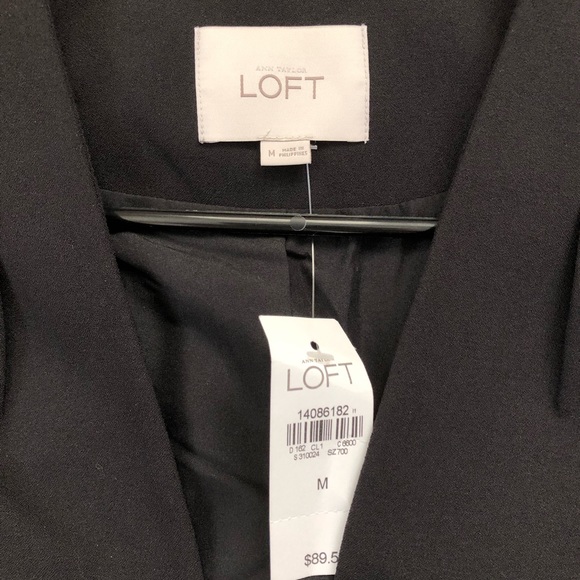 LOFT Ann Taylor black blazer - NWT - medium - Picture 2 of 3